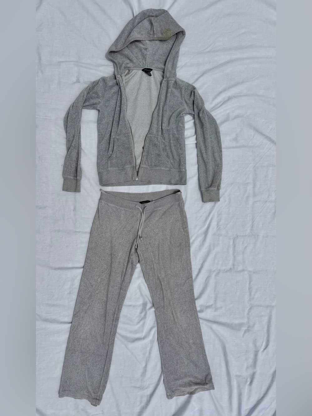 90’s Gray Velour Set
